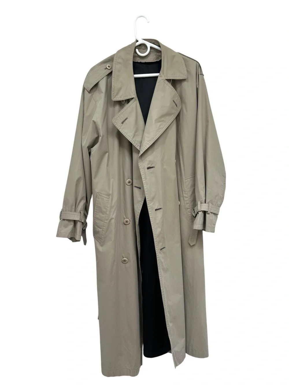 Vintage Burberry Prorsum Men's Long Trench Coat - Beige. Size M/L